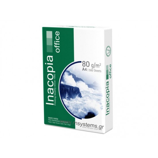INACOPIA Office 80g/m² Α4 Επαγγελματικό Χαρτί Εκτύπωσης 2500 Φύλλα