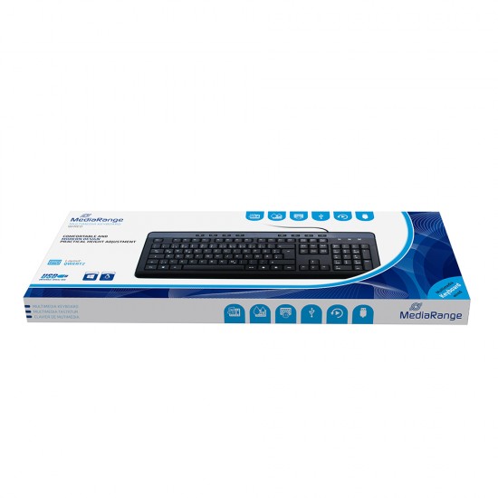 MediaRange Multimedia Πληκτρολόγιο Ενσύρματο MROS102-GR MediaRange Multimedia Πληκτρολόγιο Ενσύρματο MROS102-GR