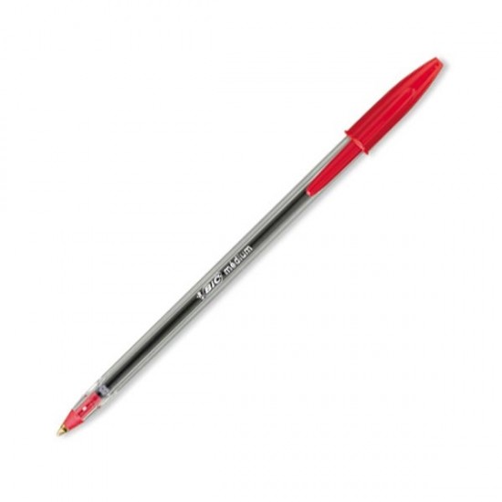 BIC Cristal 1.0 mm Στυλό Διαρκείας (Κόκκινο)
