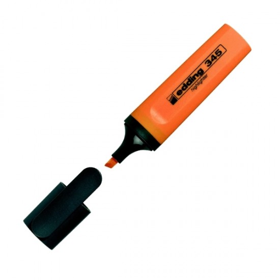 EDDING 345 2 - 5 mm Μαρκαδόρος Υπογράμμισης (Πορτοκαλί)