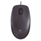 Logitech Optical Ποντίκι M90 (Σκούρο Γκρί, Ενσύρματο) 